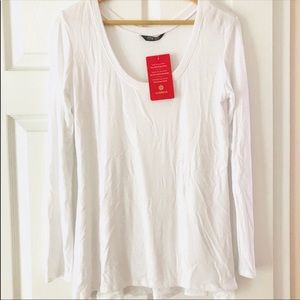 NWT Peyton Jensen White Long Sleeve Thermal